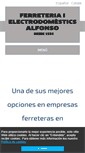 Mobile Screenshot of ferreteriaielectrodomesticsalfonso.com